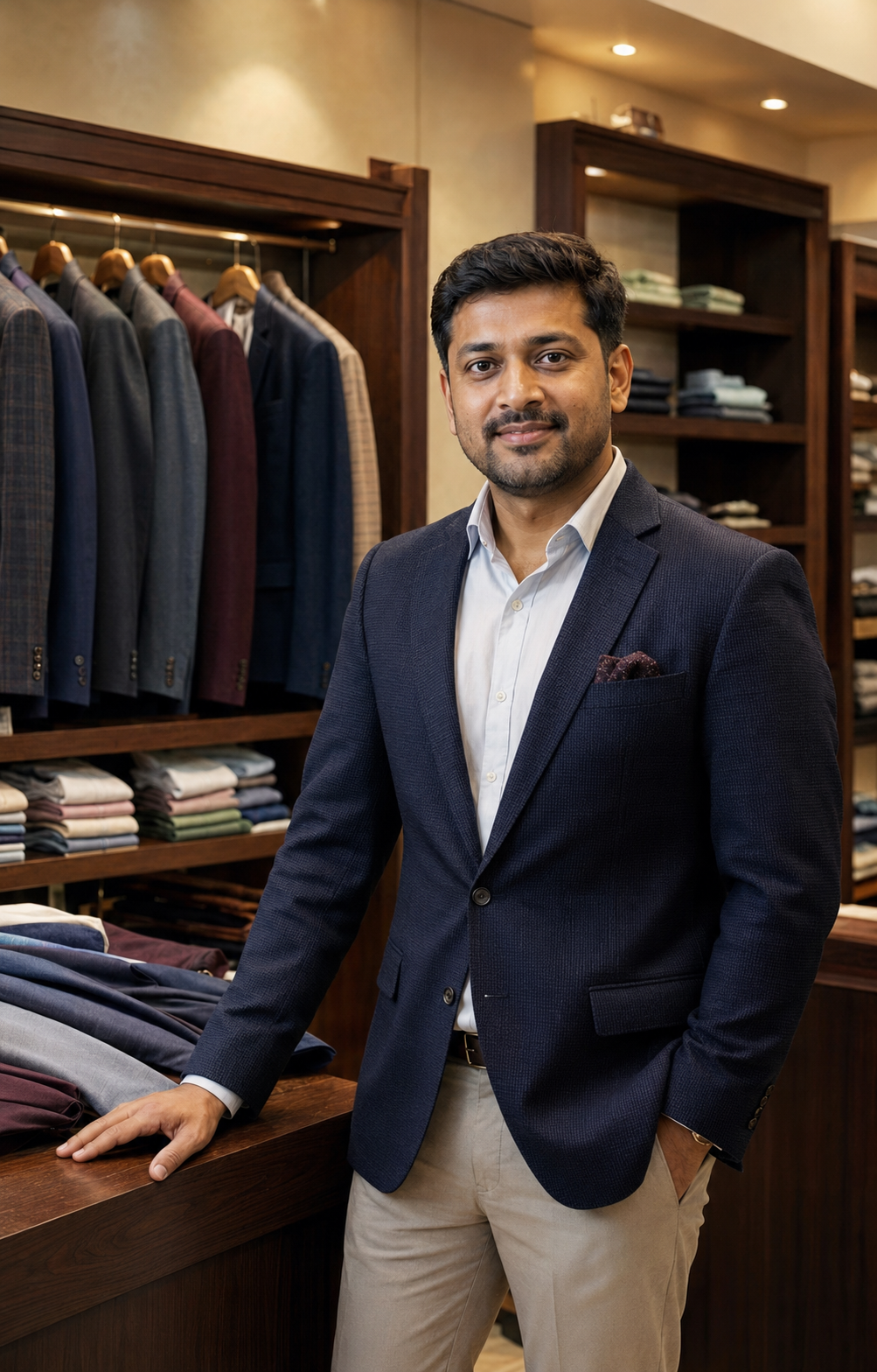 Premium men's garments and tailoring at Samriddhi Men's Designer